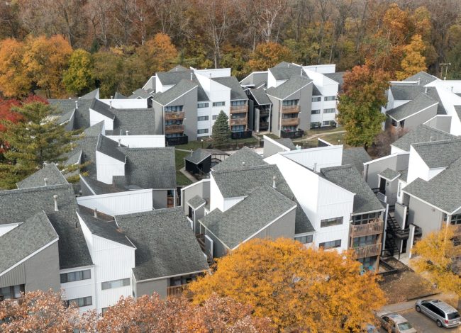 Bexley apartments from above