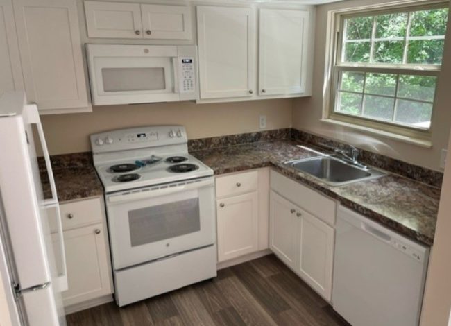 Hideaway Apartments looking into kitchen