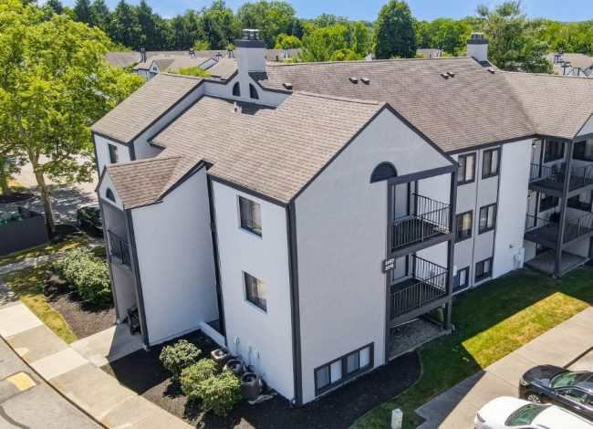 Stoney Creek Apartments Case Study after from above of building corner