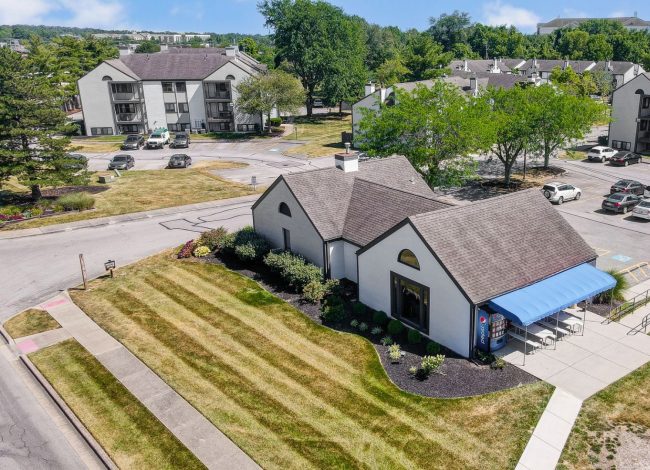 Stoney Creek Apartments Case Study after photo of parking lot area from above