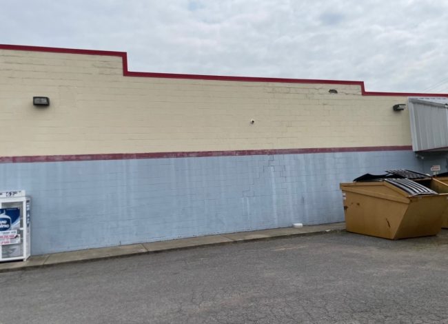 Columbus Commercial Exterior Repainting Project opposite side of building before photo