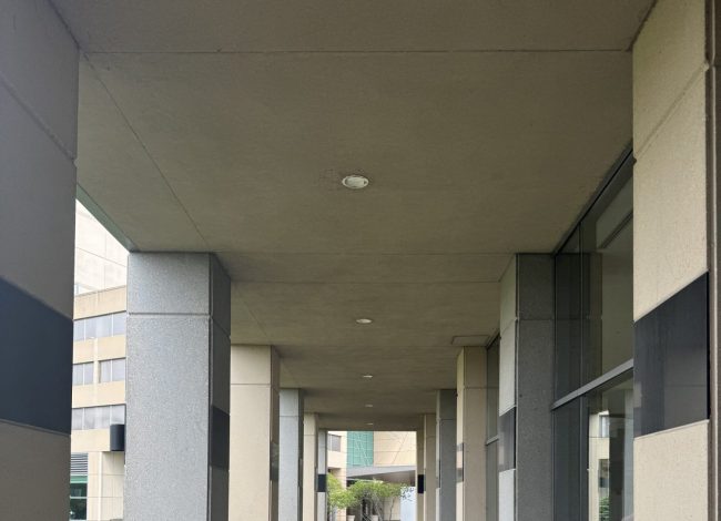Commercial Office Building Walkways - Before